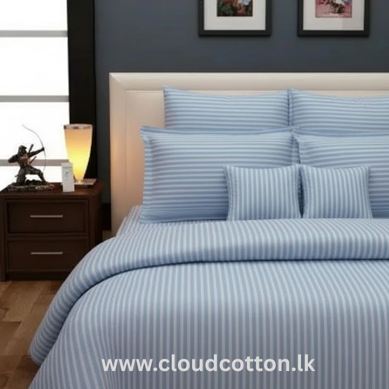 100% Cotton Stripe Bed Sheet - Image 6