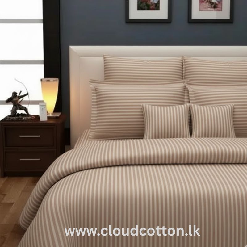 100% Cotton Stripe Bed Sheet - Image 5