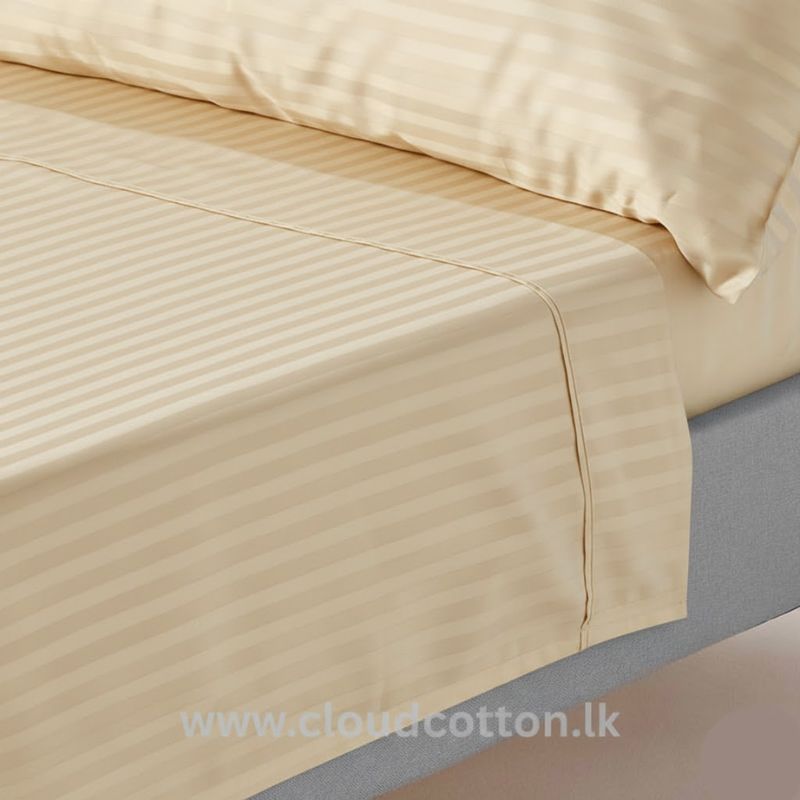 Luxury Hotel Grade 100% Cotton Striped Bed Sheets - Image 3
