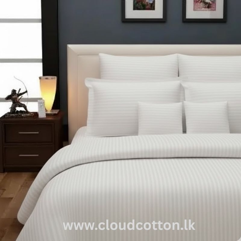 100% Cotton Stripe Bed Sheet - Image 2